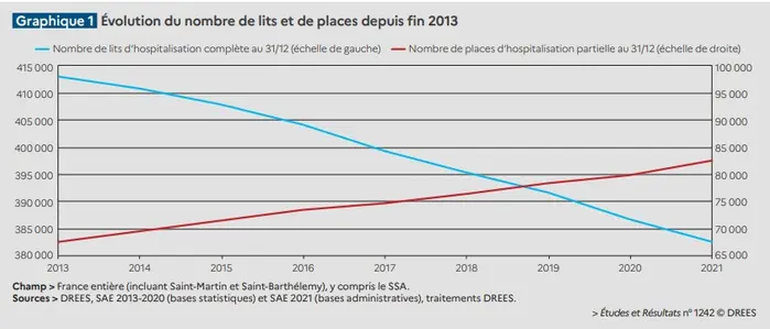 Les capacités hospitalières en 2021