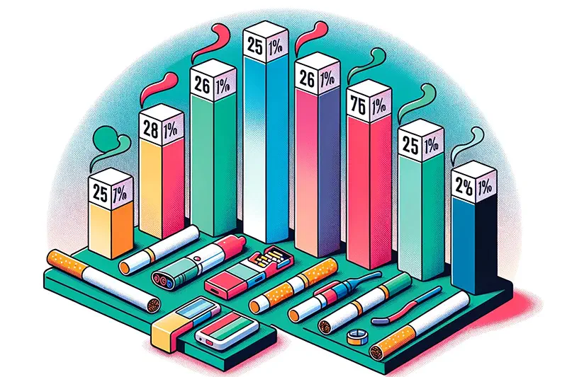 L'volution de la consommation de tabac et des e-cigarettes parmi les  adolescents ligriens