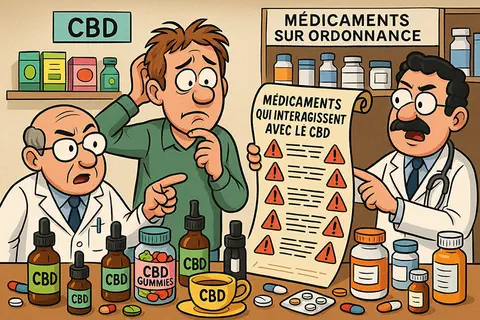 Cannabidiol et traitements médicamenteux : un risque d’interactions à ne pas négliger
