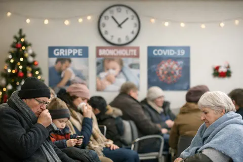 Grippe en hausse, bronchiolite encore &eacute;pid&eacute;mique, COVID-19 &agrave; bas bruit : l&rsquo;hiver s&rsquo;installe en semaine 51
