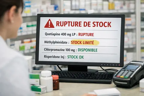 Qu&eacute;tiapine, lithium, venlafaxine : les stocks se reconstituent selon l&rsquo;ANSM