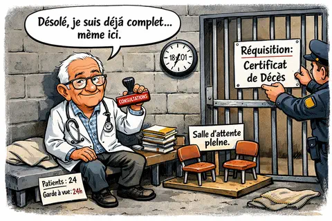 Garde &agrave; vue d&rsquo;un m&eacute;decin de 79 ans apr&egrave;s un refus de r&eacute;quisition