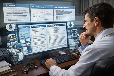 Les m&eacute;decins am&eacute;ricains basculent dans l&rsquo;usage courant de l&rsquo;IA, sans renoncer &agrave; leurs garde-fous