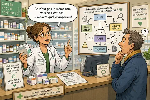Biosimilaires 2026 et groupes hybrides : les r&egrave;gles de substitution &agrave; l&rsquo;officine