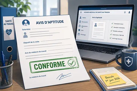 Sant&eacute; au travail : les avis d&rsquo;aptitude et d&rsquo;inaptitude &agrave; mettre en conformit&eacute; avant le 1er juin