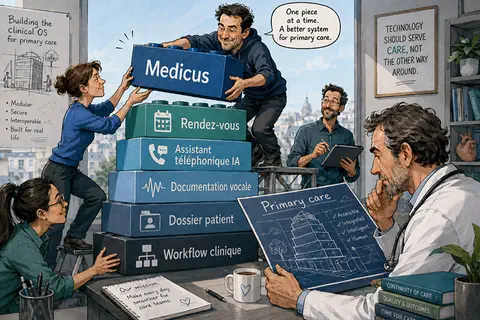 Doctolib-Medicus : le pari du logiciel clinique pour les g&eacute;n&eacute;ralistes du NHS
