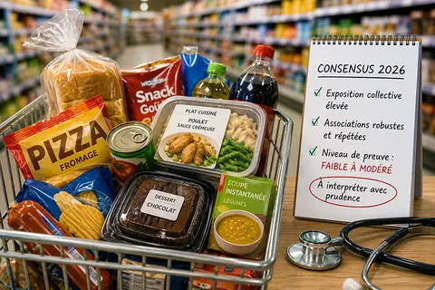 Aliments ultra-transform&eacute;s : un risque cardiovasculaire mieux document&eacute;, une causalit&eacute; encore discut&eacute;e