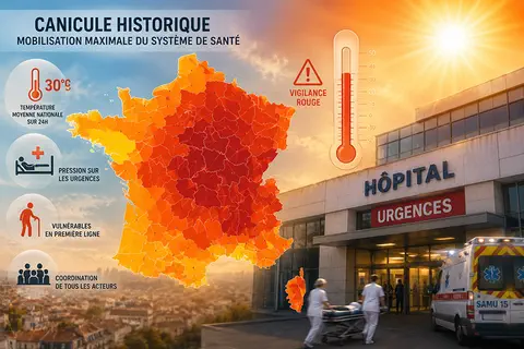 Plan ORSAN EPI-CLIM niveau 3 : l&rsquo;h&ocirc;pital sous pression face &agrave; la canicule historique