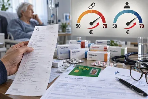Franchises m&eacute;dicales : &agrave; 140 euros cumul&eacute;s, la hausse se concentre sur les plus gros consommateurs de soins