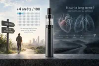 Sevrage tabagique : la vape confirme son avantage sur les substituts, sans lever le doute &agrave; long terme