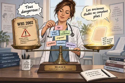 THM et m&eacute;nopause : pourquoi les risques de Cochrane 2026 ne se transposent pas tels quels en France