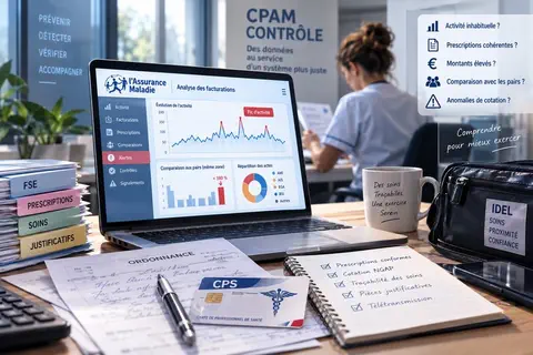 Fraude infirmi&egrave;re : comment la CPAM cible les facturations IDEL atypiques